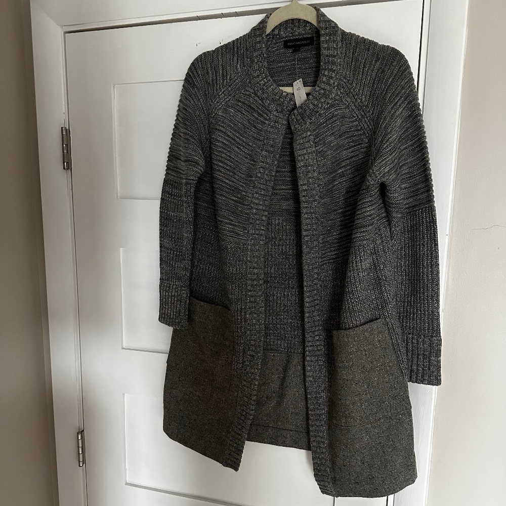 Banana Republic Open Front Coat - NWT - S